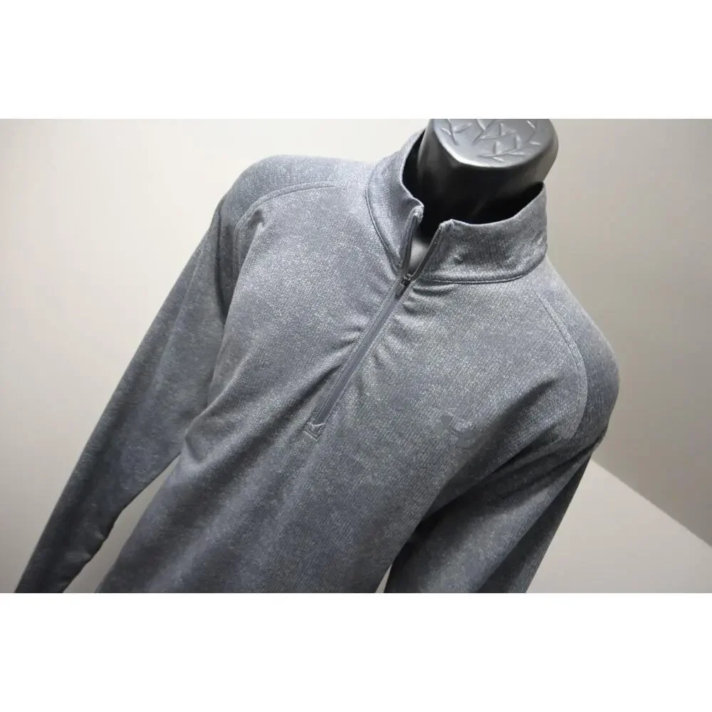 Under Armour 1/4 Zip Jacket‎ Golf Grays HeatGear Loose Athletic Mens Size Large